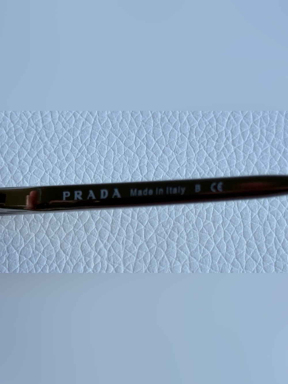 Prada SPR 09Q Cinema Sunglasses Black Gold Cat Eye 1AB-0A7 Made in Italy - Picture 4 of 10